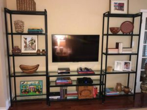 custom wrought iron shelving