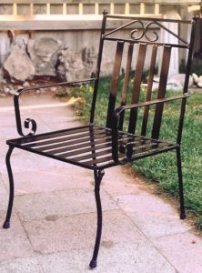 Custom Wrought Iron Chair