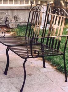 Custom Wrought Iron Bench