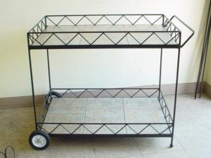 Custom Wrought Iron cart