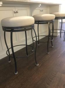 Custom Wrought Iron seating, bar stools